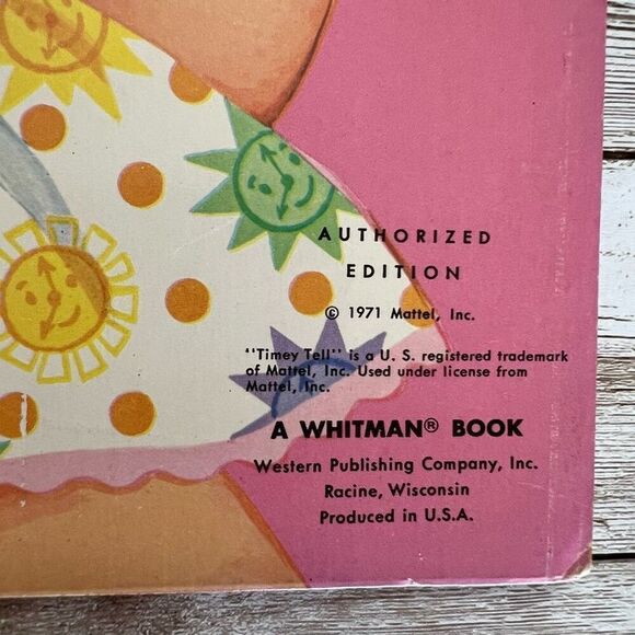 Vintage Whitman Learn With Me Timey Tell Paper Doll 1971 Uncut Paper Dolls - Picture 3 of 14